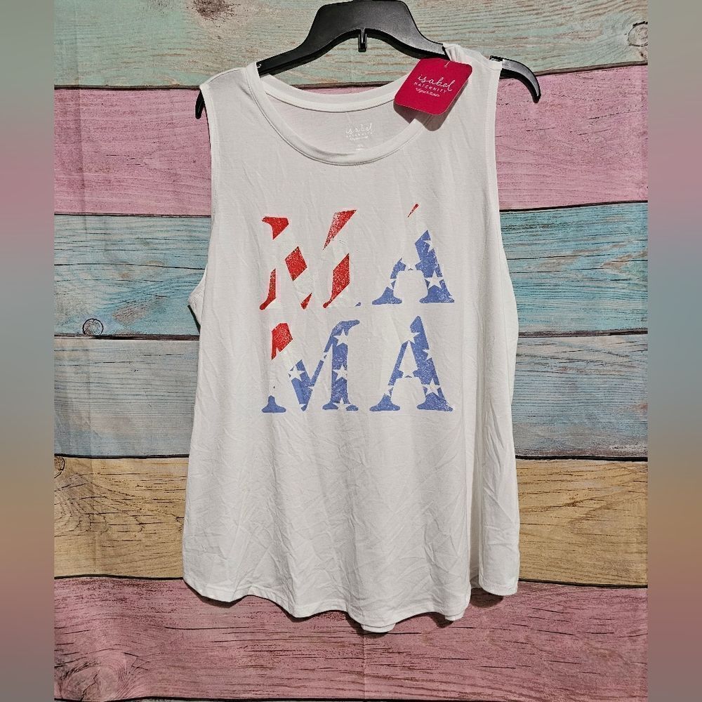 Women's Maternity Americana MAMA Tank Top XXL